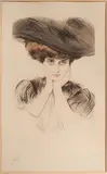 Paul César Helleu, Femme au Chapeau, Drypoint