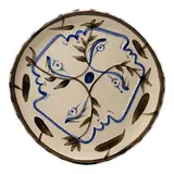 Quatre Profils Enlaces by Pablo Picasso, Ceramic Plate; ceramic, Madoura edition, offered Feb 2025