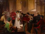 In Time of Peace by Leonard Frank Skeats, Oil on Canvas, offered Feb 2025