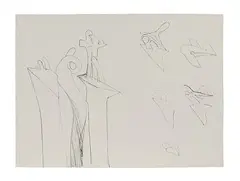 Untitled by Richard Hunt, Lithograph, offered Feb 2025