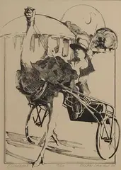 Ellen Lanyon, Ostricart, Lithograph