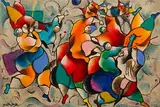 David Schluss, Bliss, Mixed Media Serigraph