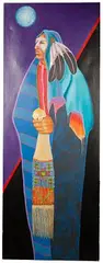 Viewing the Night by Ray Kobald, Acrylic on Canvas, offered Jul 2021