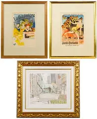 Lions of the Art Institute of Chicago by Ludmila Kondakova, Watercolor on Paper, offered Jul 2021