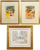 Lions of the Art Institute of Chicago by Ludmila Kondakova, Watercolor on Paper, offered Jul 2021