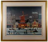 Michel Delacroix, Moulin Rouge Sous la Neige, Serigraph