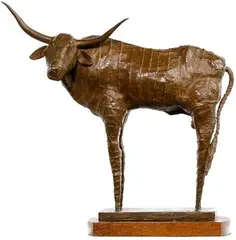 Longhorn by Ray Kobald, Bronze Sculpture, offered Jul 2021