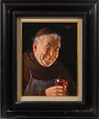 Untitled by Otto Eichinger, Oil on Illustration Board, offered Jun 2021