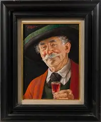 Untitled by Otto Eichinger, Oil on Illustration Board, offered Jun 2021