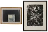 Study Square #5 by Gordon Dorn, Encaustic on Aluminum, offered May 2021