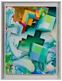 George D. Green, Tropical Island Country and Western Suite #8, Mixed Media on Paper