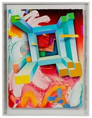 George D. Green, Chora Savakian Suite #5, Mixed Media on Paper