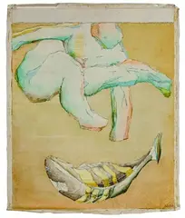 Untitled by Nils Obel, Oil on Linen, offered May 2021