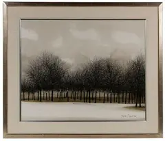 Le Bois de Boulogne by Jacques Deperthes, Oil on Canvas, offered May 2021