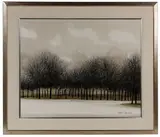 Jacques Deperthes, Le Bois de Boulogne, Oil on Canvas