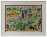James Rizzi, It's a Jungle Out There, Serigraph with Collage
