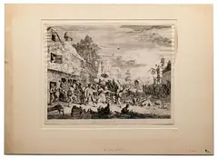 Cornelis Dusart, La Grande Foire de Village, Etching