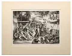 Carnival in New Orleans by John McCrady, Lithograph, offered May 2021