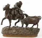 Cattle Thief by Vassili Yacovlevitch Gratchev, Bronze Sculpture, offered May 2021