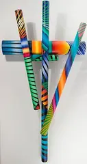 George Snyder, A Positive Sign, Mixed Media Wall Relief