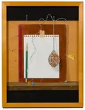 Folk Art Still Life by John Wickenberg, Oil and Silverpoint on Masonite, offered Apr 2021