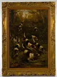 After the Hounds by Arthur Alfred Davis, Oil on Canvas, offered Apr 2021