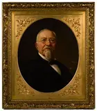 Portrait of Michael Mannaberg by Lajos Ludwig Bruck, Oil on Canvas, offered Apr 2021