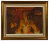 George Tooker, Un Ballo in Maschera, Lithograph