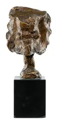 George Spaventa, Grotesque Head, Bronze Sculpture