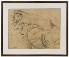 Untitled by Jacob Epstein, Graphite on Paper, offered Mar 2021