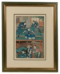 Forty-Seven Samurai by Utagawa Kunisada, Woodblock Print, offered Mar 2021