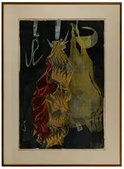 Mercado de Carne de Nuevo York #1 by Antonio Frasconi, Woodcut, offered Mar 2021
