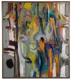 #14 Abstract by John Nartker, Oil on Canvas, offered Feb 2021