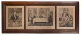 Darby and Joan by W.H. Boucher, 1854, Etching Triptych, offered Feb 2021