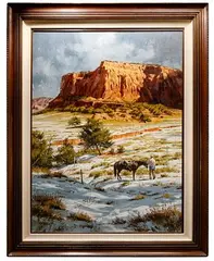First Snow by Howard Schafer, Oil on Canvas, offered Jan 2021