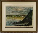 Bernard Buffet, Environs d'Erquy, Drypoint Engraving
