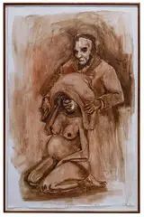 Kara Walker, Lincoln, Gouache on Paper