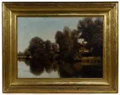 Henry Pember Smith, Deal Lake, New Jersey, Oil on Canvas