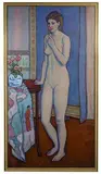 Model with a Rose by Joseph Grossman, Oil on Linen, offered Oct 2020