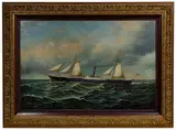 Untitled by William Luscomb, Oil on Panel, offered Oct 2020
