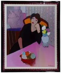 Untitled by Itzchak Tarkay, Acrylic on Canvas, offered Oct 2020