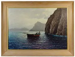 The Fishermen by Guido Odierna, Oil on Canvas, offered Oct 2020