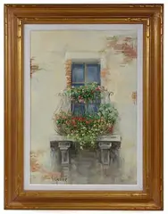 Balcone by Varallo A, Oil on Canvas, offered Oct 2020