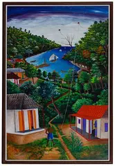 Untitled by Pauleus Vital, Oil on Masonite, offered Oct 2020