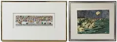 Waiting on Line by James Rizzi, Serigraph with Collage, offered Oct 2020
