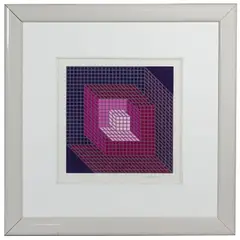 Axomett by Victor Vasarely, Serigraph, offered Oct 2020