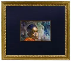 Charles White, Untitled, Watercolor on Illustration Board