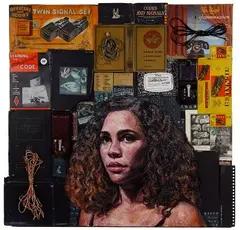 Tim Okamura, Untitled, Mixed Media on Panel