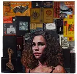 Tim Okamura, Untitled, Mixed Media on Panel
