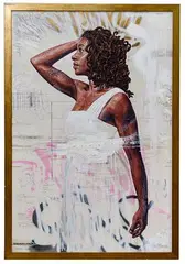 Tim Okamura, Aphrodite, Mixed Media on Canvas